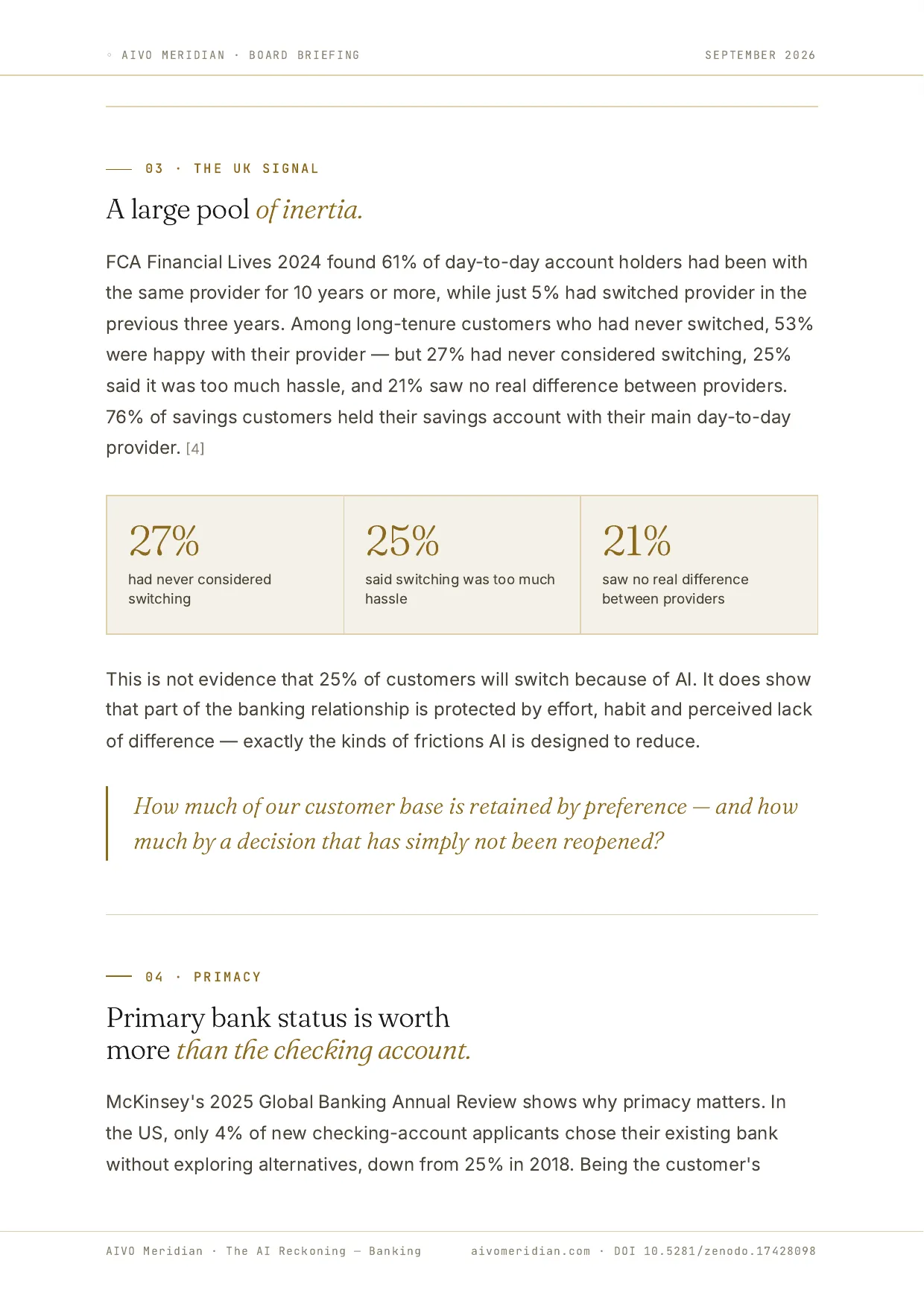 The AI Reckoning — Banking — page 4 of 12