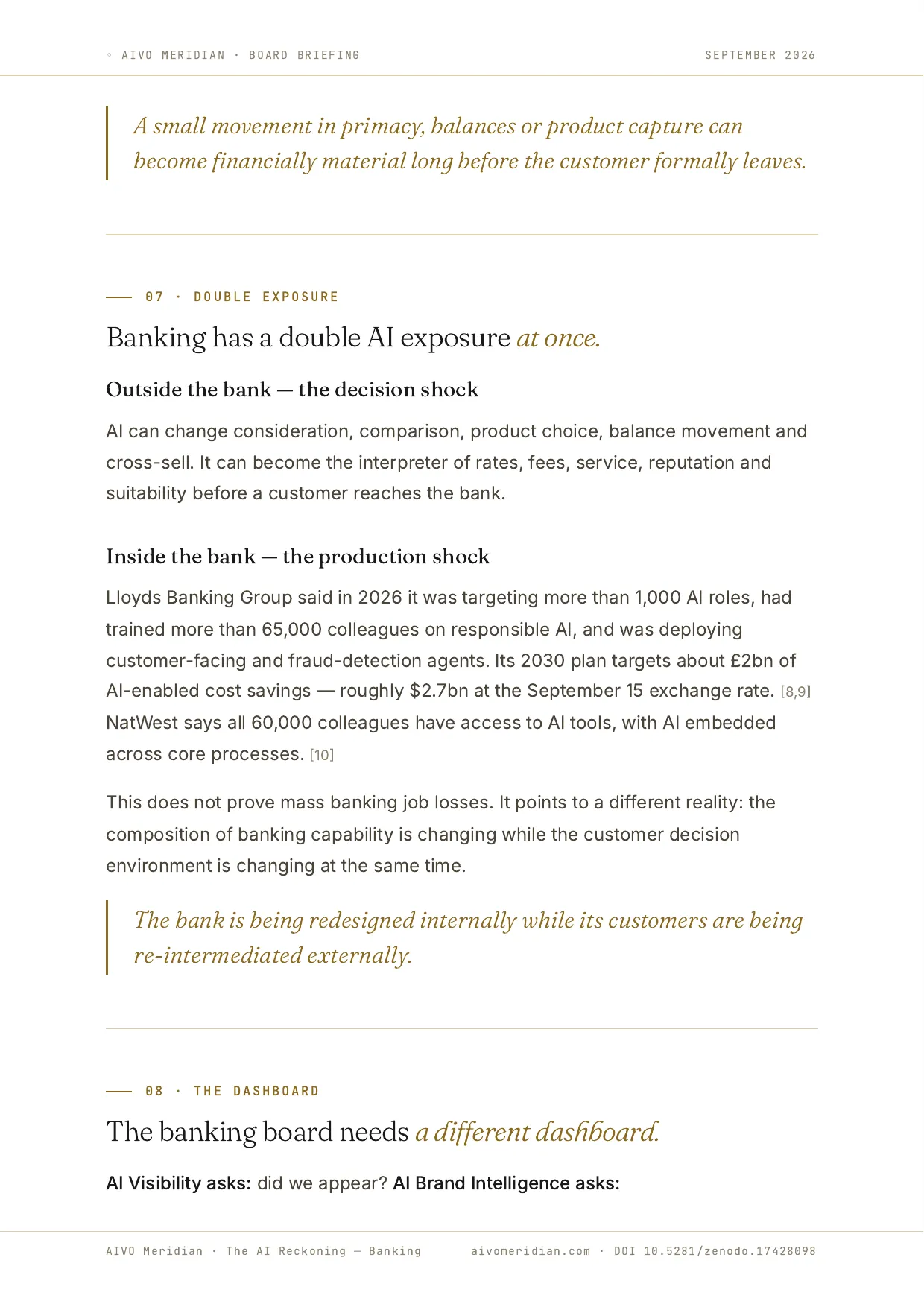 The AI Reckoning — Banking — page 7 of 12