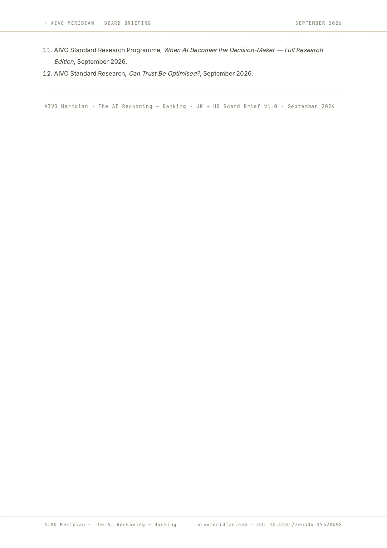The AI Reckoning — Banking — page 12 of 12