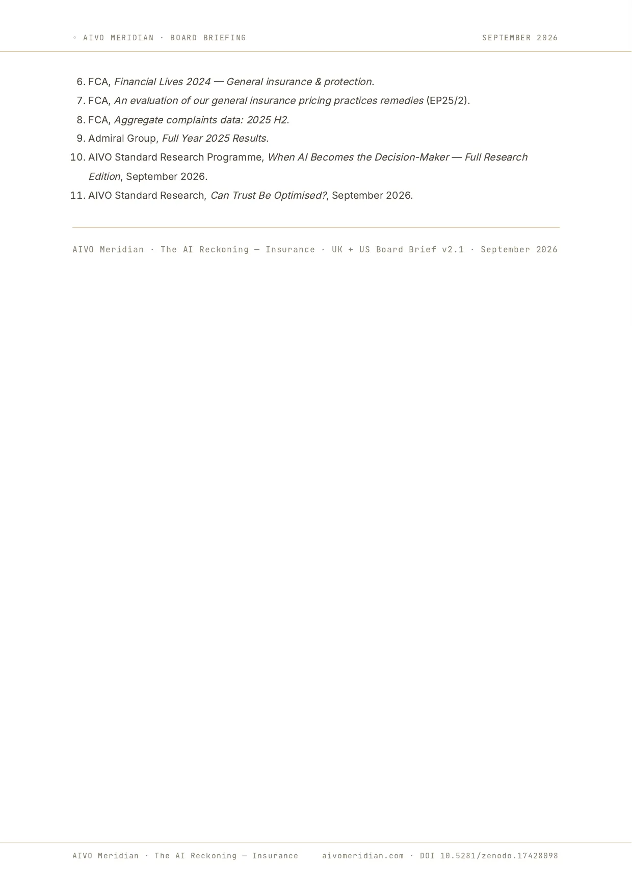 The AI Reckoning — Insurance — page 12 of 12