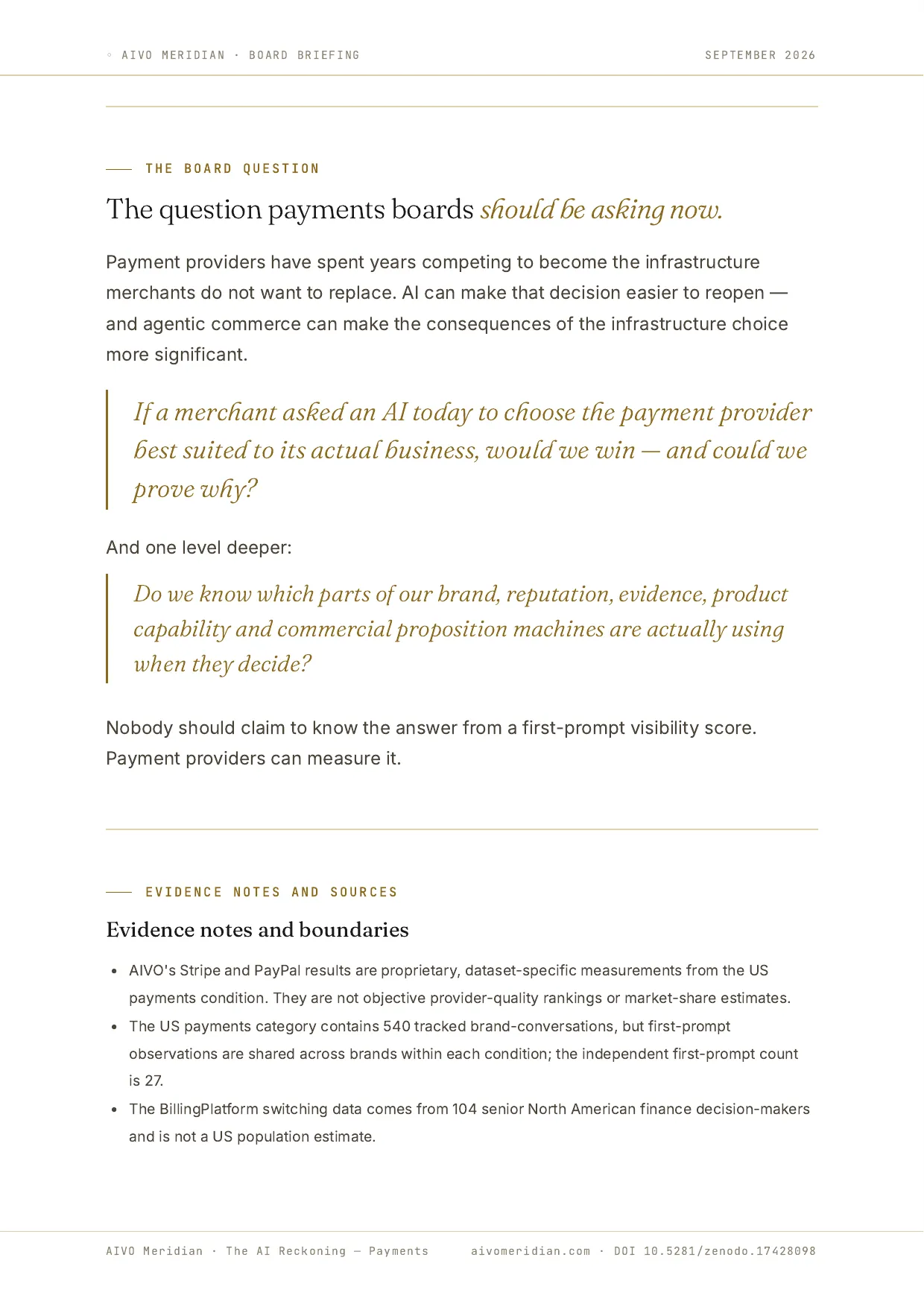 The AI Reckoning — Payments — page 11 of 12