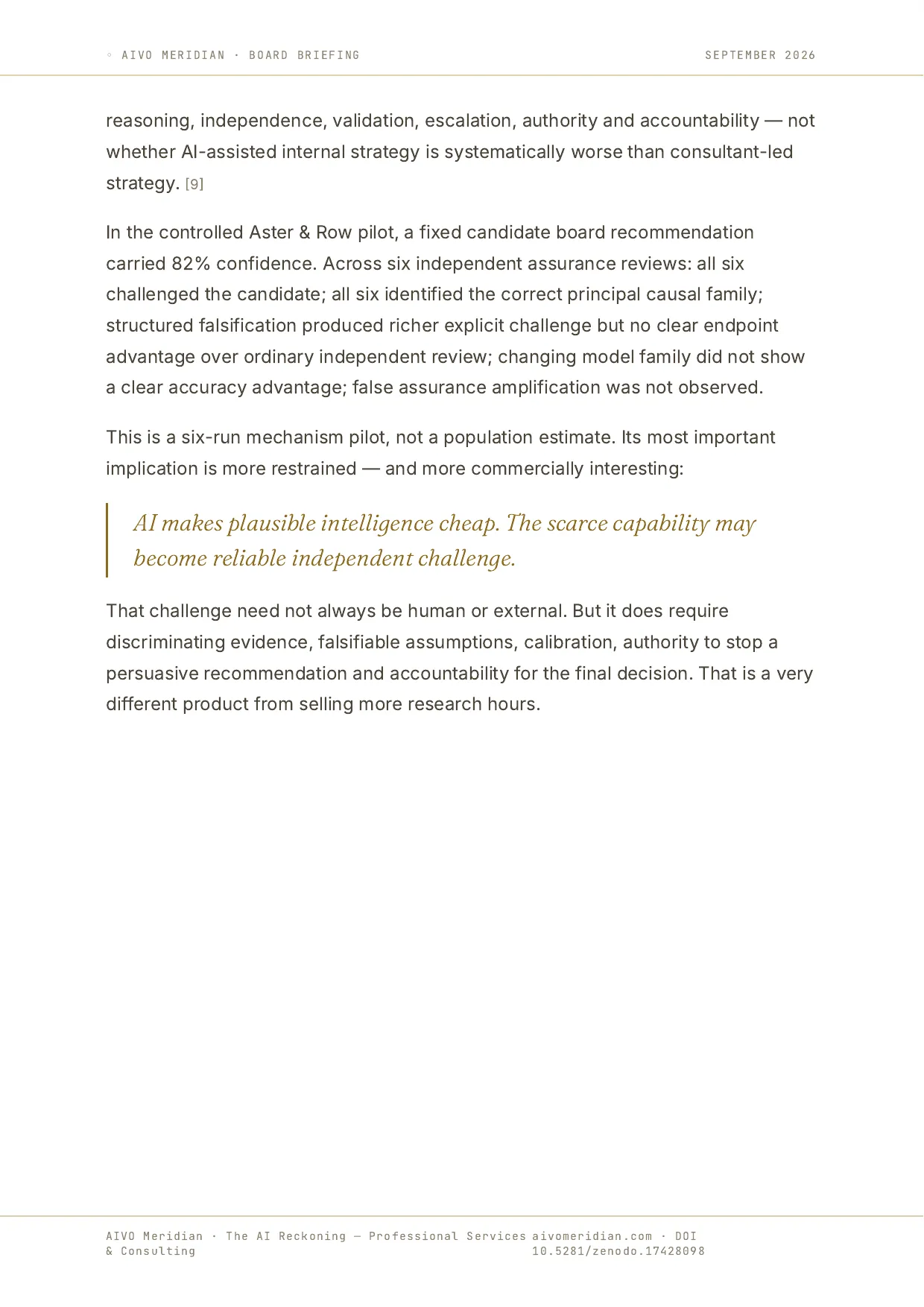 The AI Reckoning — Professional Services & Consulting — page 6 of 12