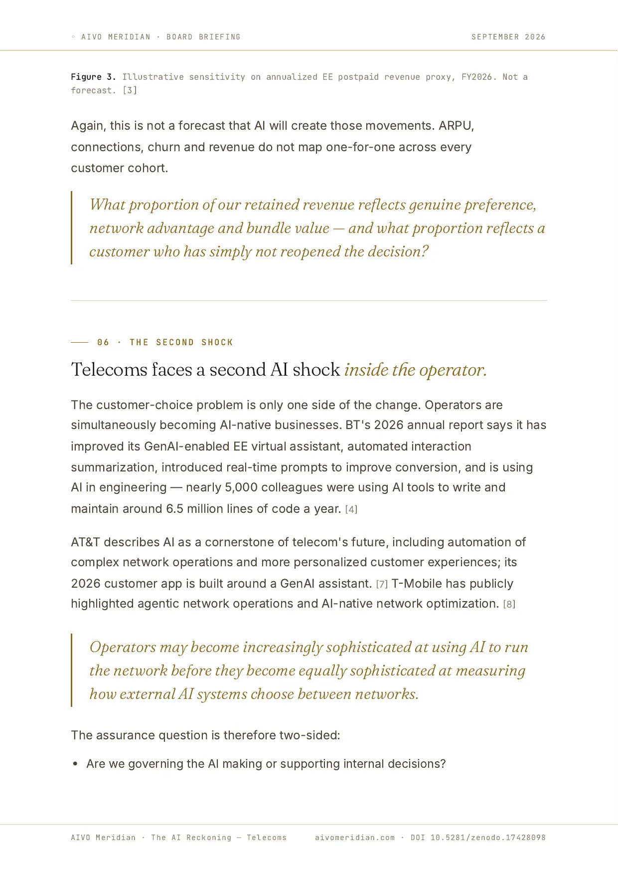 The AI Reckoning — Telecoms — page 6 of 11