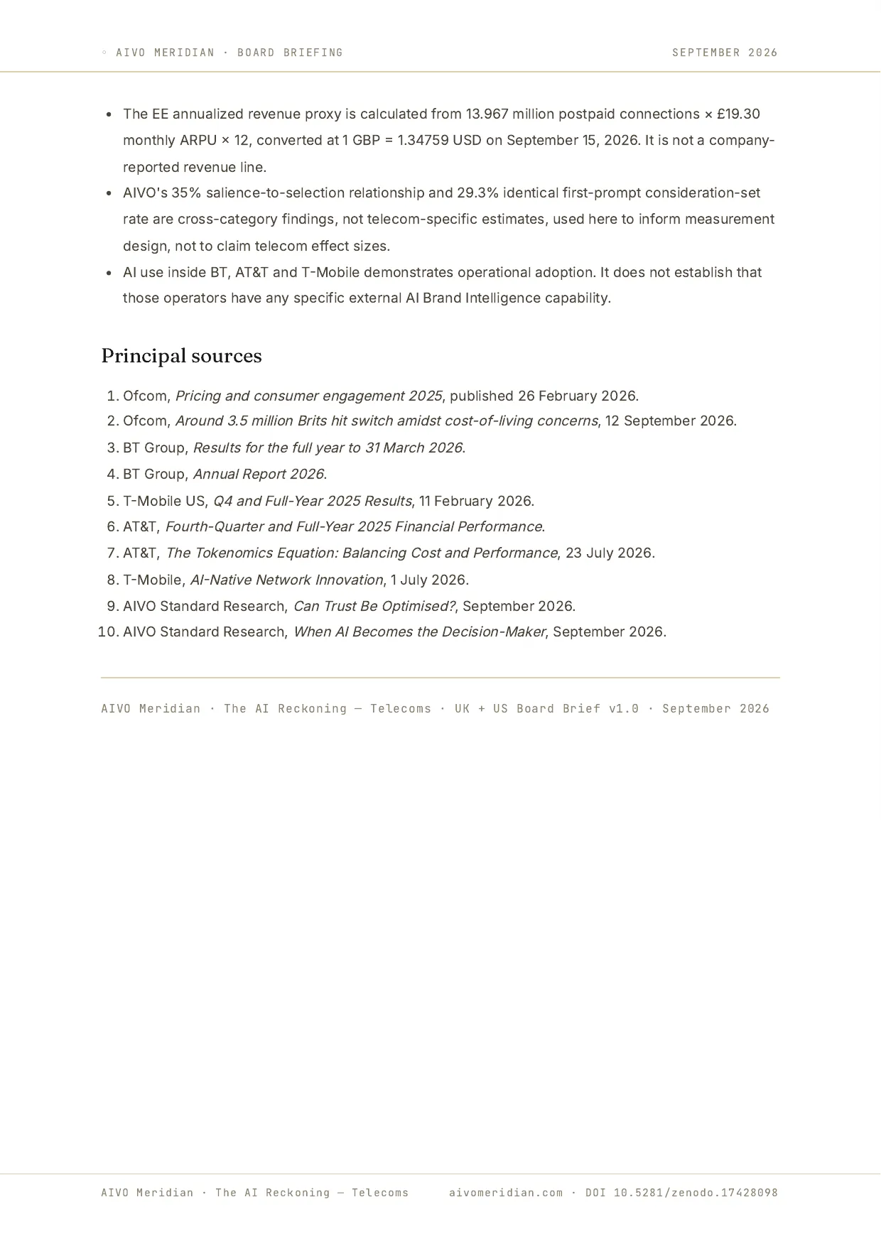 The AI Reckoning — Telecoms — page 11 of 11