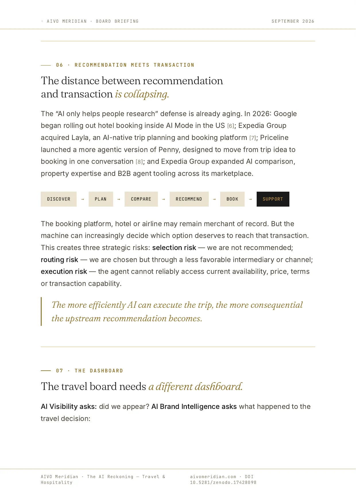 The AI Reckoning — Travel & Hospitality — page 6 of 11