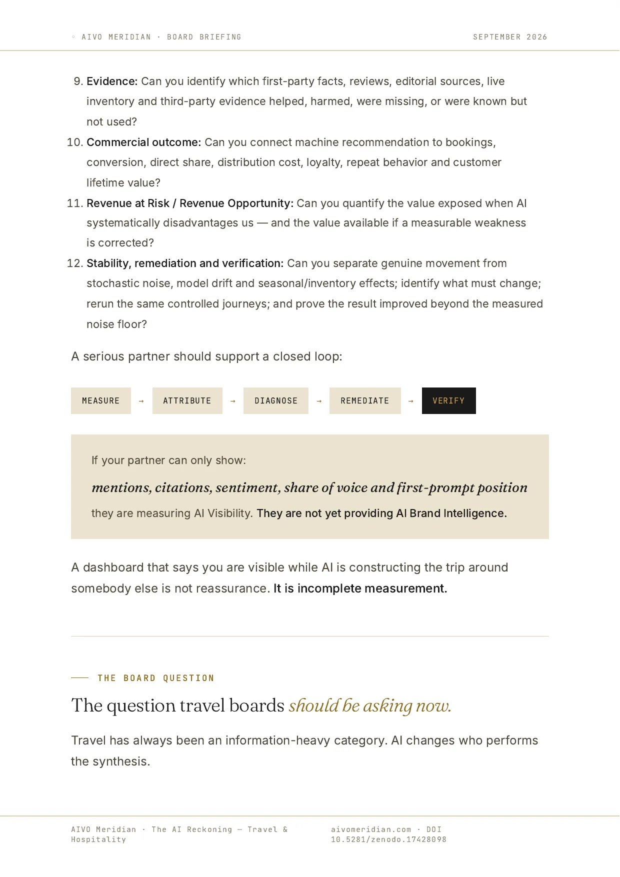 The AI Reckoning — Travel & Hospitality — page 9 of 11
