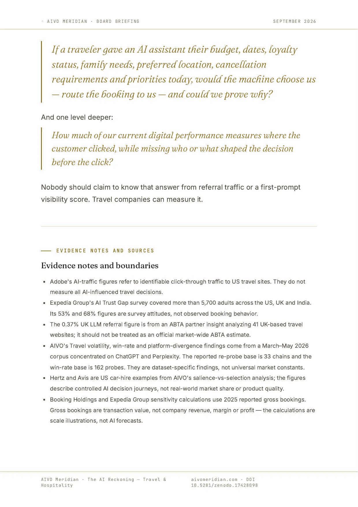 The AI Reckoning — Travel & Hospitality — page 10 of 11