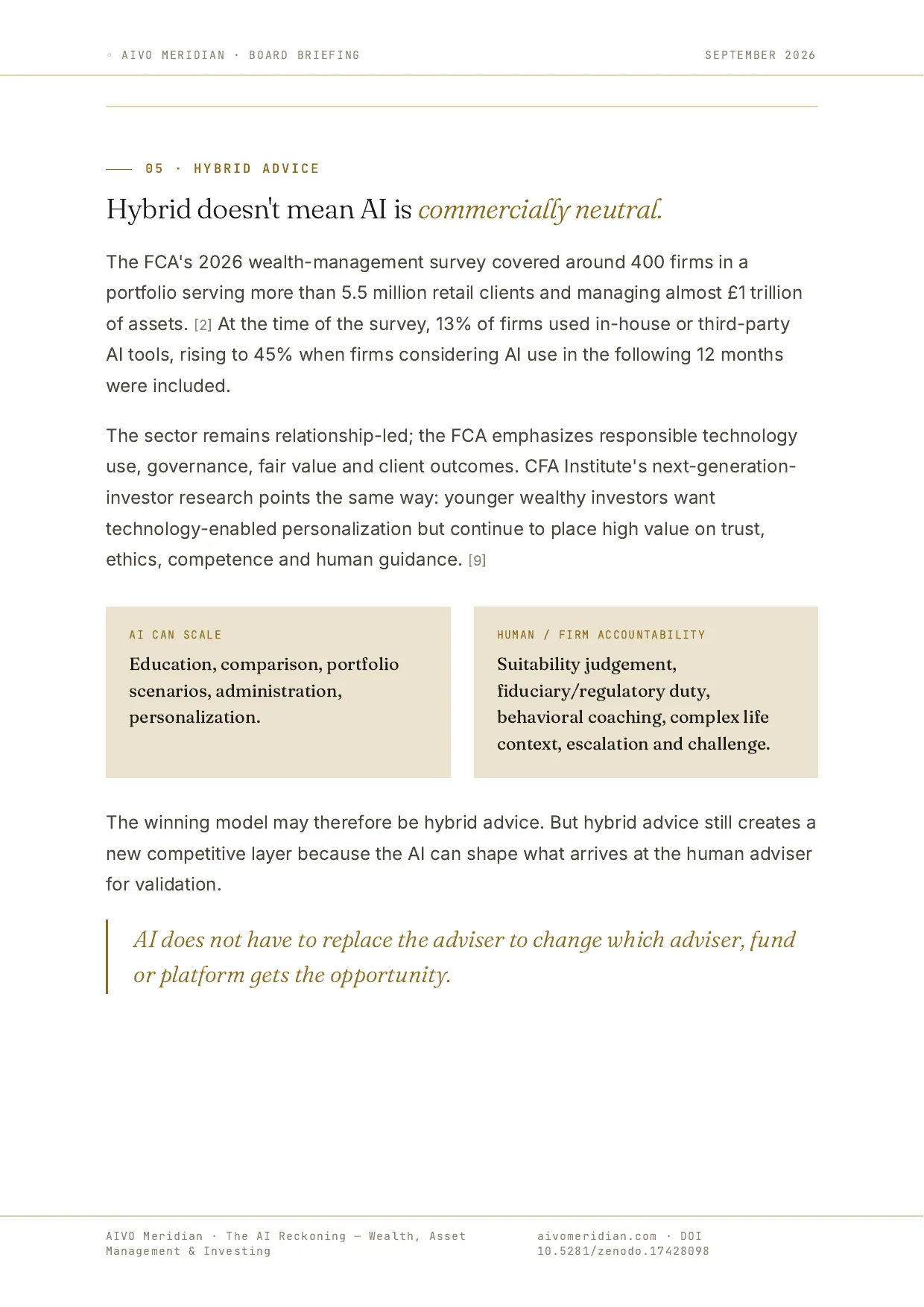 The AI Reckoning — Wealth, Asset Management & Investing — page 6 of 12