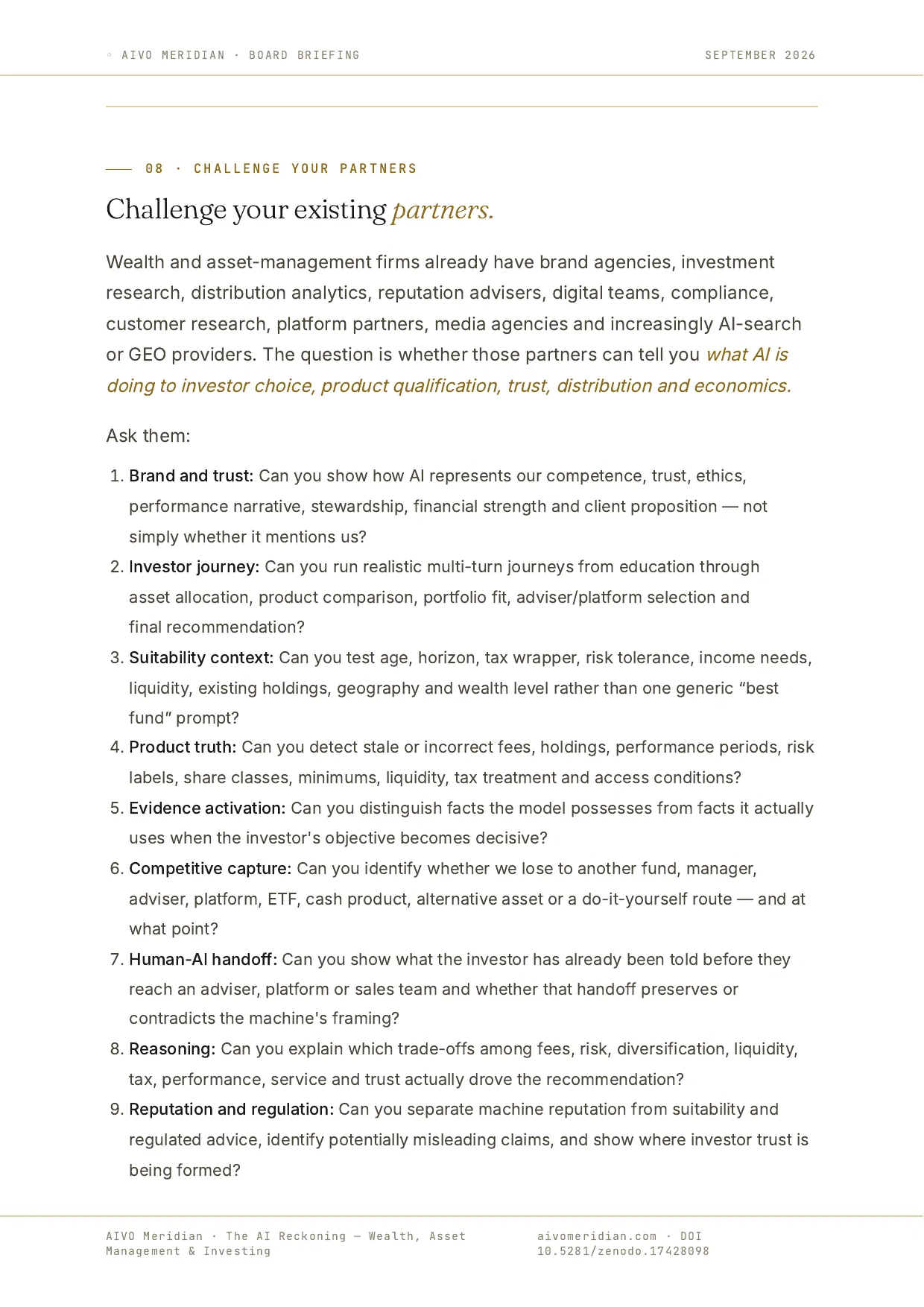 The AI Reckoning — Wealth, Asset Management & Investing — page 9 of 12